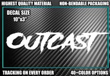 Outcast 10 Vinyl Decal Sticker Diesel Truck Jdm Car Lifted Stance Turbo Boost Outcast 10 Vinyl Decal Sticker Diesel Truck Jdm Car Lifted Stance Turbo Boost
