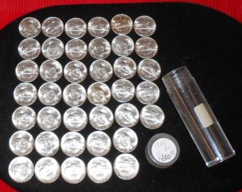 1945 S JEFFERSON NICKEL - WARTIME SILVER - BU - 1 UNCIRCULATED ROLL - Picture 10 of 11