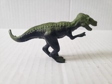 Vintage 4" Black/Green Tyrannosaurus Rex T-Rex Trex Dinosaur Figure Toy 