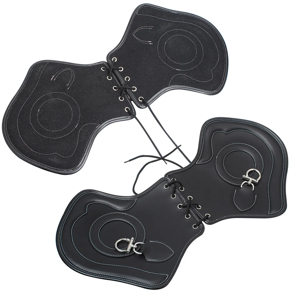 Deflector protector térmico universal de cuero PU negro para Harley Touring 85-21 Foto 4 de 4