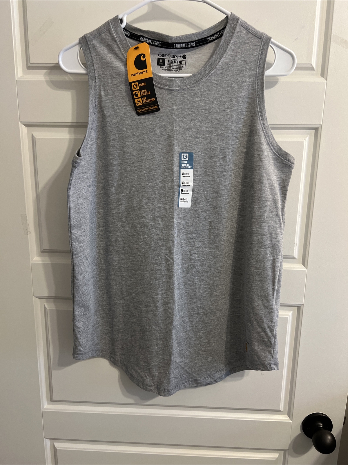 Carhartt Force Women’s Sleeveless Tank NWT size M Heather Grey Midweight