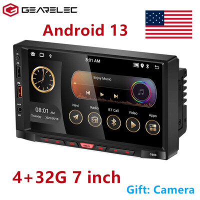 7'' 4+32G Car Radio Android CarPlay Bluetooth WiFi GPS RDS Split Screen + Camera