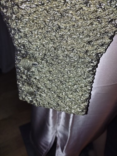 Camicia da sera originale anni '50 - oro - taglia 38? - Foto 4 di 5