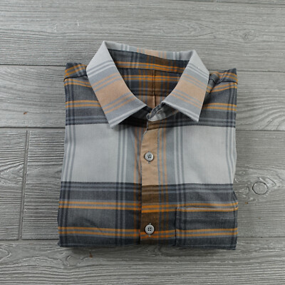Lululemon Flannel Shirt Men's Small Mason Peak Button Down Stretch Plaid