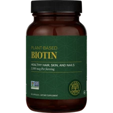 Global Healing Biotin 2500mcg, Organic Sesbania Extract - 60 Capsules