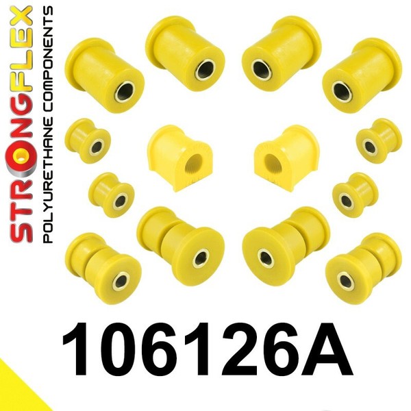 Strongflex Busches Polyurethan Vorderachse Querlenker Kit Rot FüR Mazda MX-5 NA-image