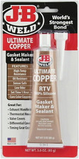 J-B Weld 32325 Copper Gasket Maker Sealant - 3 oz. - High Temp RTV Silicone