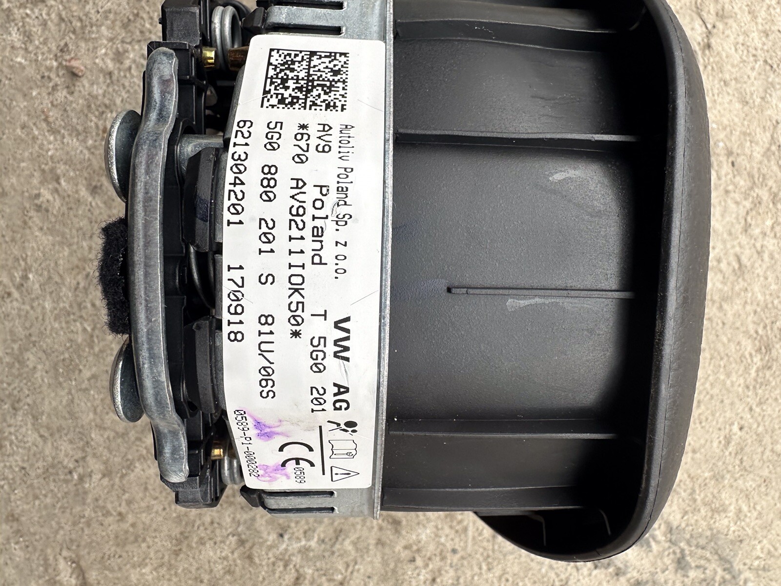 VW Volkswagen Steering Airbag COVR Golf 7 PASSAT B8 Touran T6  