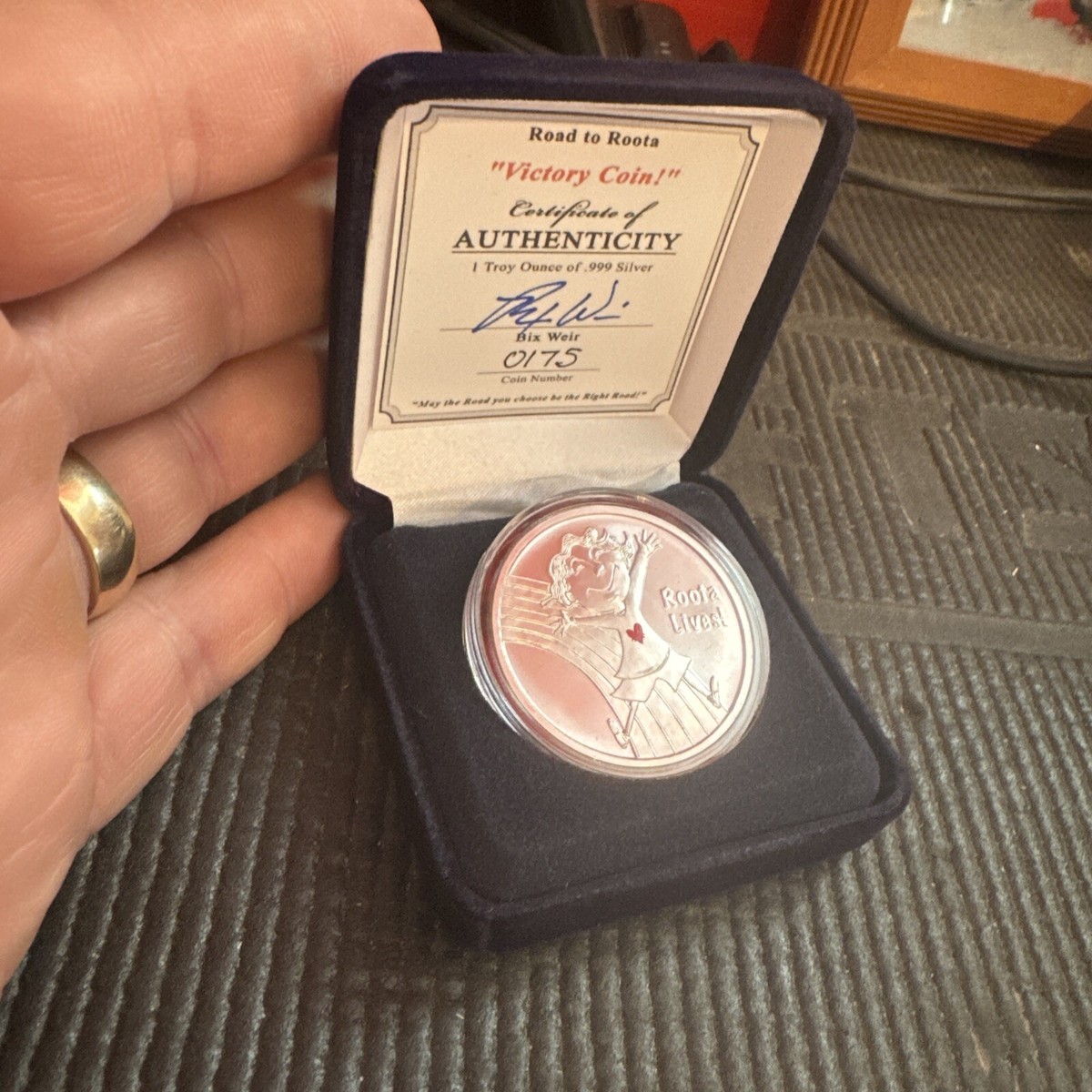 Road to Roota 1 Ounce Silver Coin .999 BU Bix Weir Collector No