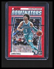 2022-23 LaMelo Ball Panini Donruss Optic  Elite Dominators Red Wave #11 Hornets