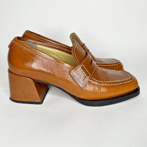 Labucq Kitty Loafer Tan Patent Brown 