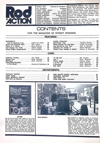 Rod Action Magazine April 1974 Jag Wires for Rods, Custom Grilles-Doors - Picture 2 of 2