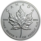 2002 Canadian Silver Maple Leaf 1 oz — photo from another recent sale