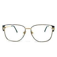 Cereda Eyeglasses SC-401 Gold GRN Green Full Rim Square Frames 56[]15 135 mm