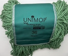 TWO UNIMOP 53755 Duraclean Dust Mop Replacement Head 36" Width 6.5" ~ Green