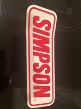 Vtg Simpson Seats Racing Decal Sticker Authen...