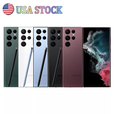 NEW Samsung Galaxy S22 Ultra 5G S908U 12+256GB Factory Unlocked Smartphone US