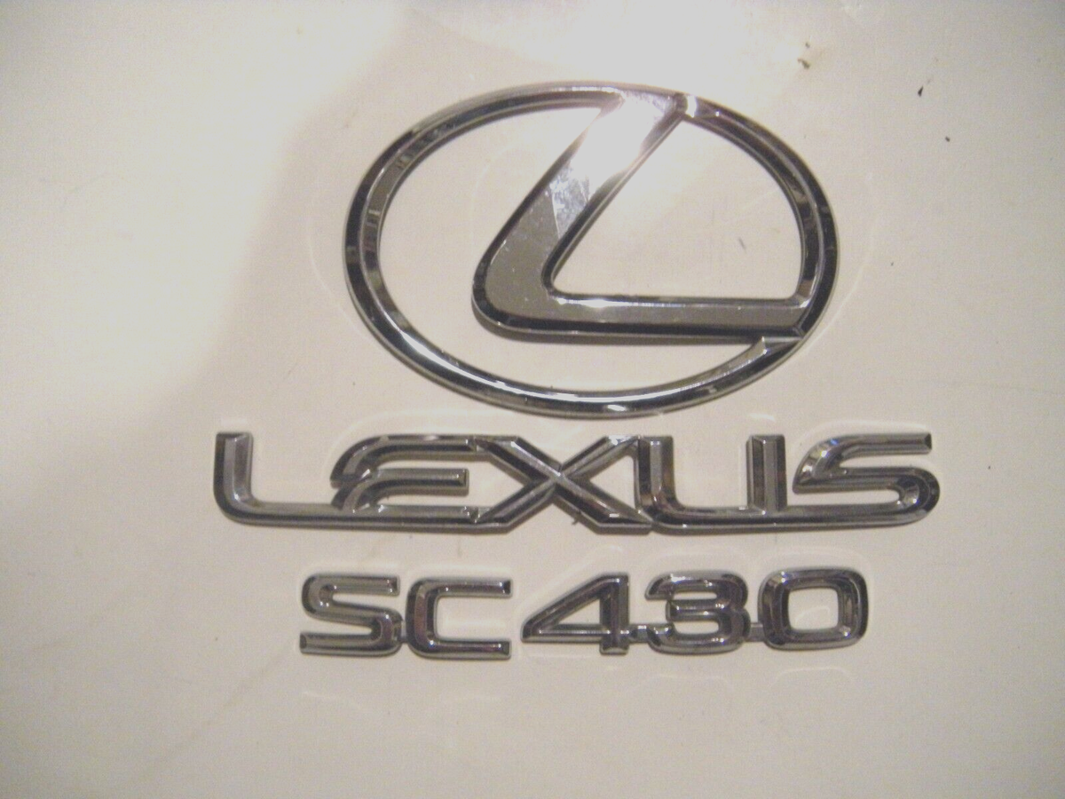 Lexus SC430 Rear Trunk Emblem Set 02 | eBay