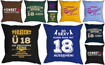 Cooles Sofakissen Geschenk Zum 18 Geburtstag Madchen Kissen Spruche 18 Jahre Ebay