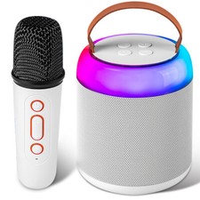 Bluetooth Speaker Party Portable Mini Karaoke Machine with Wireless Microphones