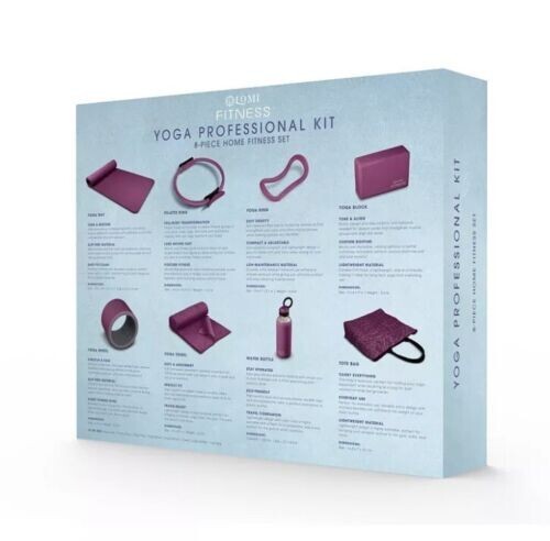 Lomi Fitness - 8-in-1 Yoga Professional Kit 8pc Home Fitness Set - Picture 4 of 5