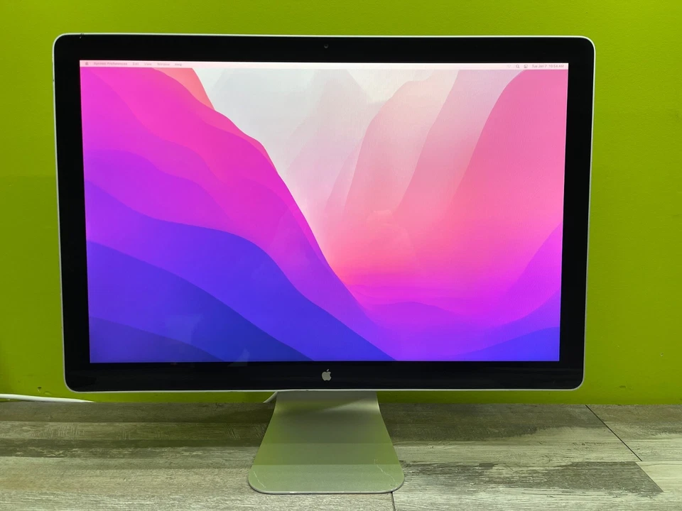 Apple Cinema Display LED A1267 24" LED Silver MB382LL/A - 1920x1200 MagSafe USB - Image 2 of 4