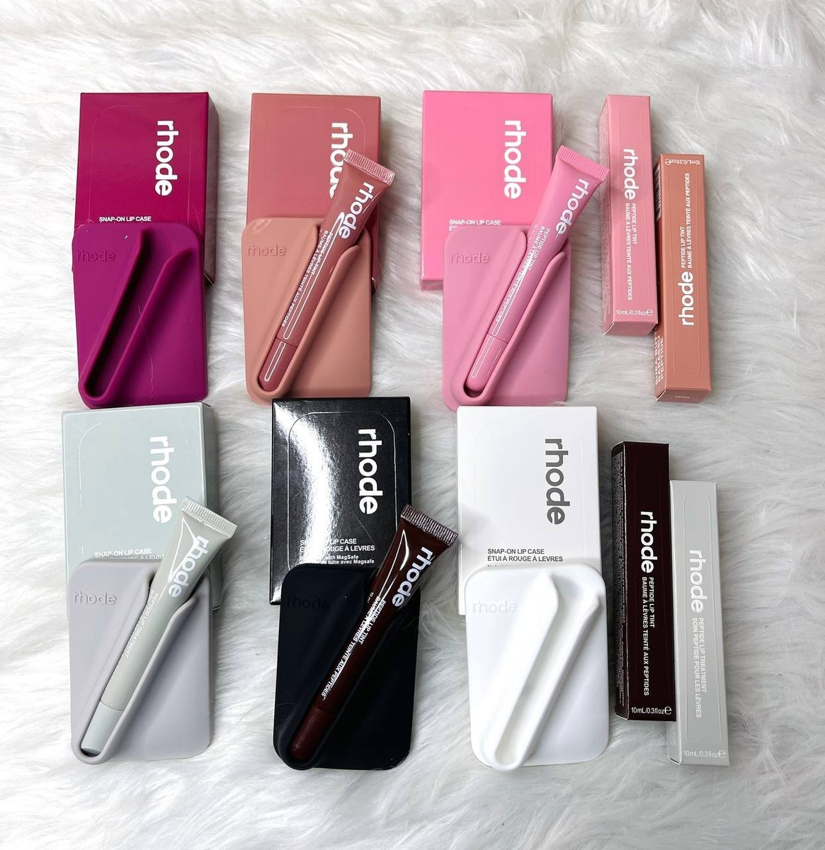 Rhode snap-on lip case tint 2点セット Rhode Skin Snap-On Lip Case for iPhone with Peptide Lip Tint
