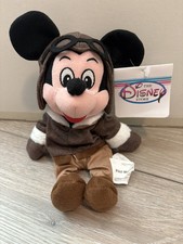 Pilot Mickey Mouse Bean Bag Plush Aviator Disney Store 11" New with Tag NWT
