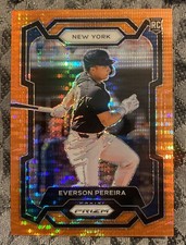 2024 Panini Prizm - Everson Pereira #185 Orange Pulsar Prizm /399 (RC)