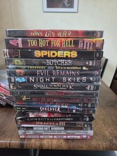 Huge Horror Thriller DVD Lot - 75 Movie Collection Paranormal Slasher Suspense