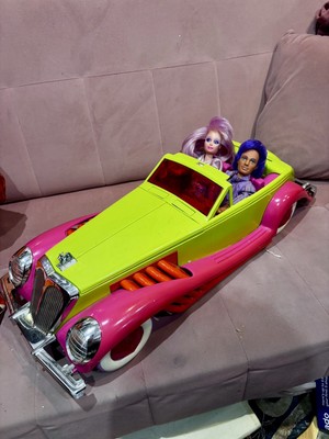 Rockin  Roadster 1986 (funktionstüchtig) mit Jem Jerrica Rio & Custom Synergy - Hasbro FP