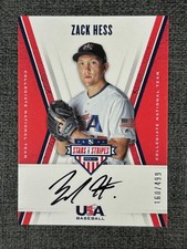 Zack Hess 2019 Panini USA Baseball Stars & Stripes Auto /499 #CNT ZH