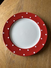 Spode Baking Days Red with White Polka Dot Dinner Plate (2 available)