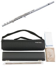 Pearl Quantz Flute B Foot, Open Hole Inline G Sterling Silver H/J Kit/Rod/Case