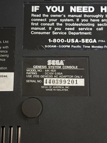 Sega CD Genesis Model 2 Console System MK-4102A With Sega Genesis Model 1 Consol