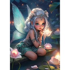 DIY Fairy Diamond Painting Kits for Adults,5D Cartoon Diamond Art Kits for Be...