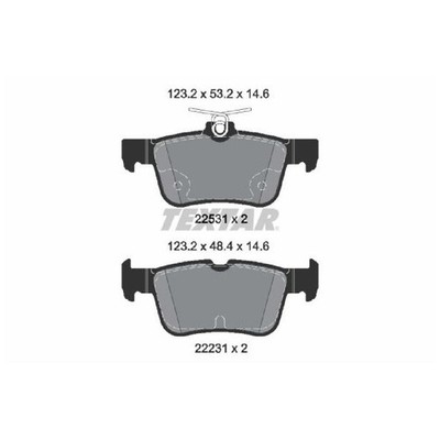 Textar Bremsbelagsatz Bremsklötze hinten MEK1GJ2M008AA MEMV6J2M008A1A 24815902