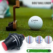 360� Ball Triple Track 3 Line Marker with Pen Golf Ball Marker Golf Mark Stencil