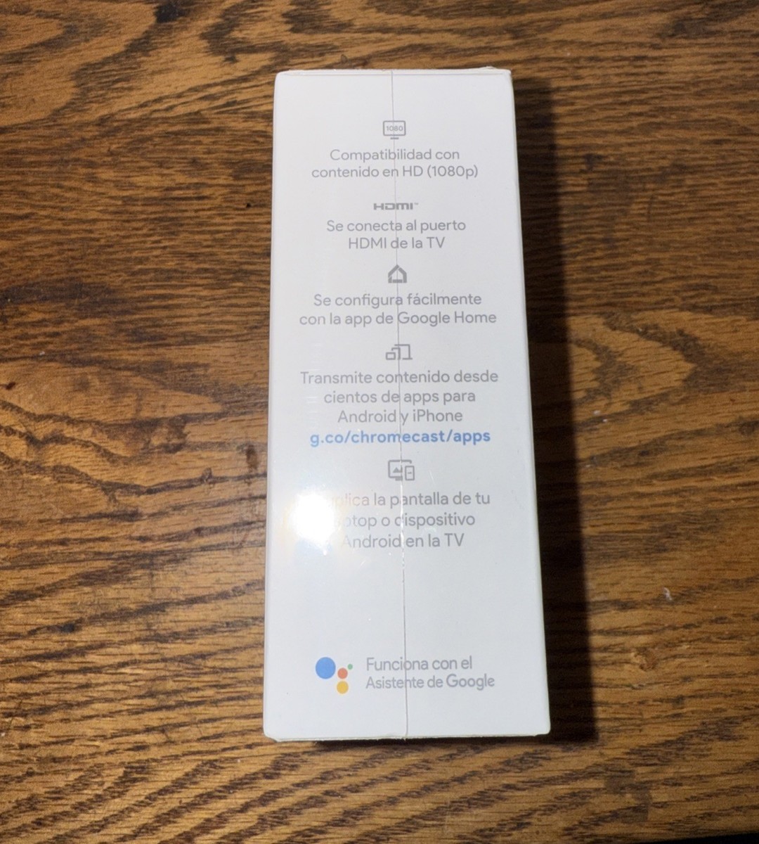 Google Chromecast GA00439 3rd Gen Media Streamer SPANISH LATAM