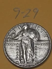 1929  Standing Liberty Quarter XF Cleaned Lot 9-29