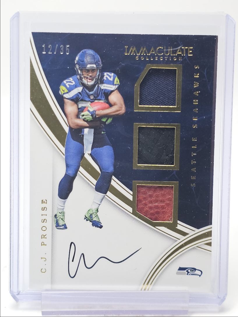 CJ Prosise Panini Phoenix Rps Rookie Memorabilia #CP Base