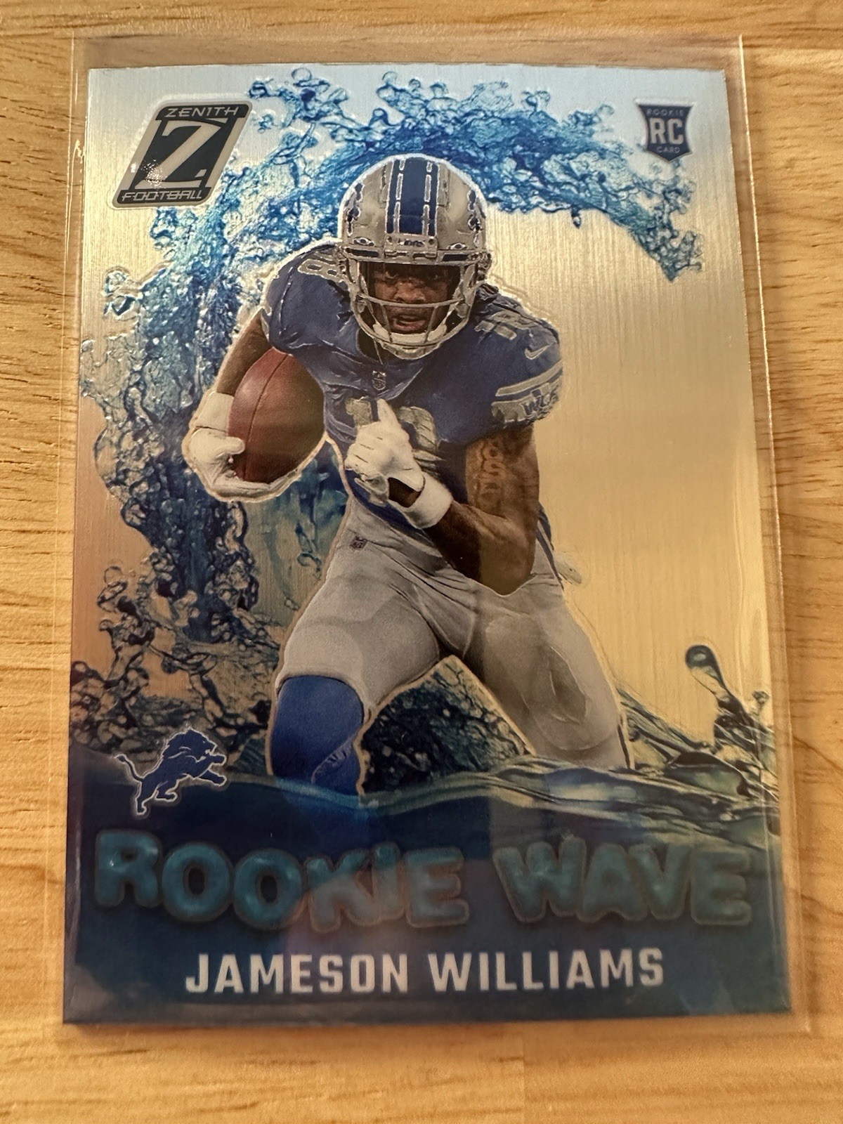 2022 Zenith Jameson Williams Rookie Wave Silver Prizm Rookie RC LIONS #RW-JW