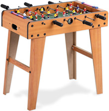. Calcio Balilla in Legno, Biliardino Da Casa Con 2 Palline E Segnapunti, Tavolo