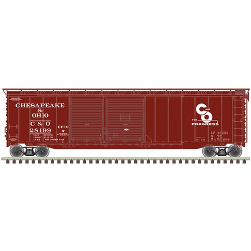 Ho 50'Pw Dd Boxcar C&O 28199 | Condition: New