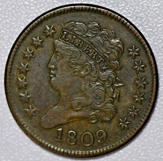 1809 Classic Head Half Cent AU