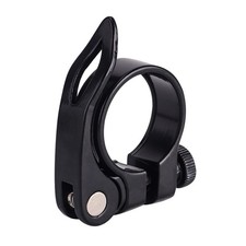 Efficient Aluminum QR Seatpost Clamp for 31 8mm 34 9mm Bike Applications