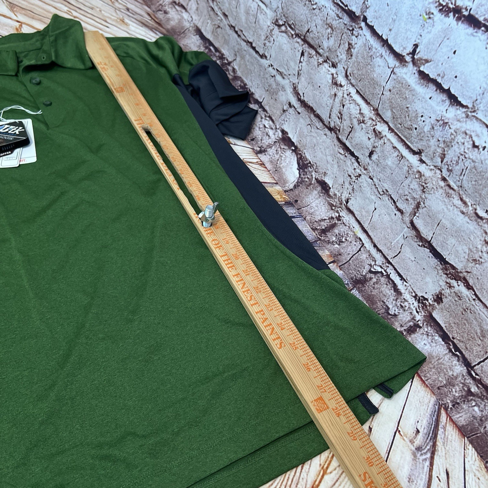 North End Sport Men’s Fern Carbon Cool Logik Performance Polo Shirt Size XL