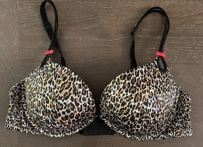 NEW Victoria s Secret Sexy Little Things RARE Gorgeous Plunge Push-Up Animal 32D