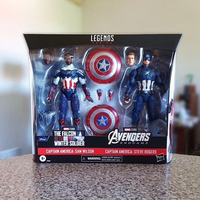 Hasbro Marvel Legends Actionfiguren Captain America Sam Wilson & Steve Rogers