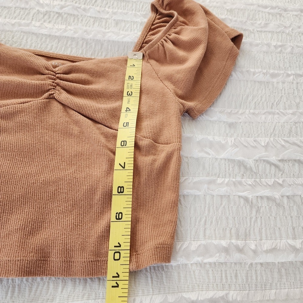 American Eagle Ribbed Flutter Sleeve Sweetheart C… - image 5